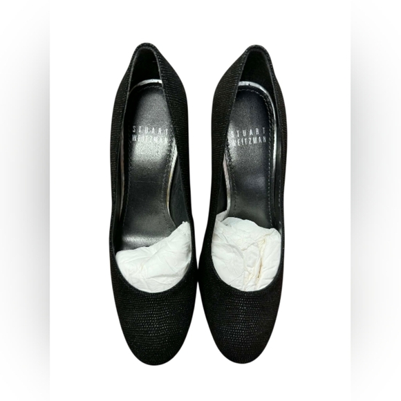 Stuart Weitzman NWT Black Textured High Heels Size 5M - Picture 4 of 9